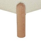 Fauteuil en fausse fourrure - L 66 cm x P 66 cm x H 71 cm