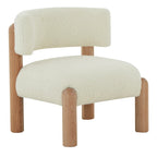 Fauteuil en fausse fourrure - L 66 cm x P 66 cm x H 71 cm