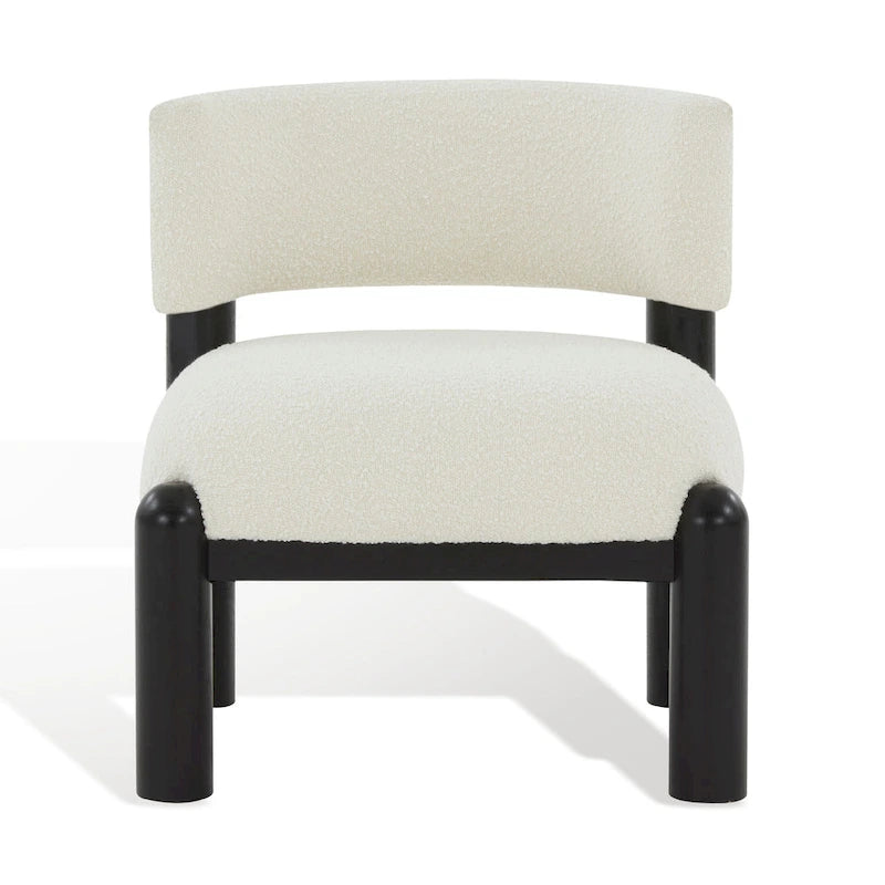 Fauteuil en fausse fourrure - L 66 cm x P 66 cm x H 71 cm