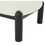 Fauteuil en fausse fourrure - L 66 cm x P 66 cm x H 71 cm