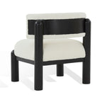 Fauteuil en fausse fourrure - L 66 cm x P 66 cm x H 71 cm