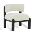 Fauteuil en fausse fourrure - L 66 cm x P 66 cm x H 71 cm