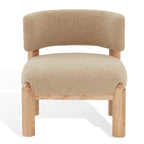 Fauteuil en fausse fourrure - L 66 cm x P 66 cm x H 71 cm