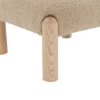 Fauteuil en fausse fourrure - L 66 cm x P 66 cm x H 71 cm