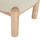 Fauteuil en fausse fourrure - L 66 cm x P 66 cm x H 71 cm