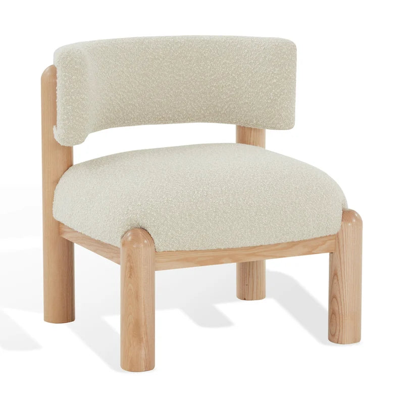 Fauteuil en fausse fourrure - L 66 cm x P 66 cm x H 71 cm