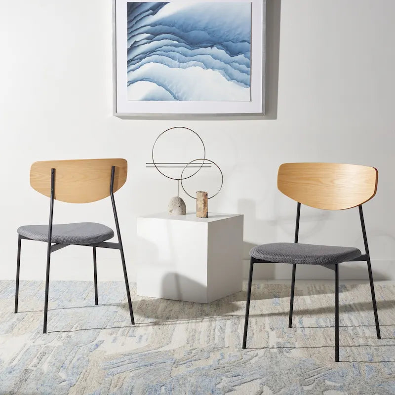 Chaise de salle à manger Mid-Century (Lot de 2) - 20Lx19Px33H