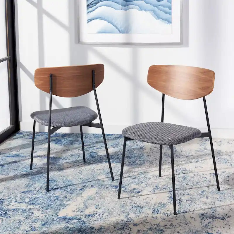 Chaise de salle à manger Mid-Century (Lot de 2) - 20Lx19Px33H