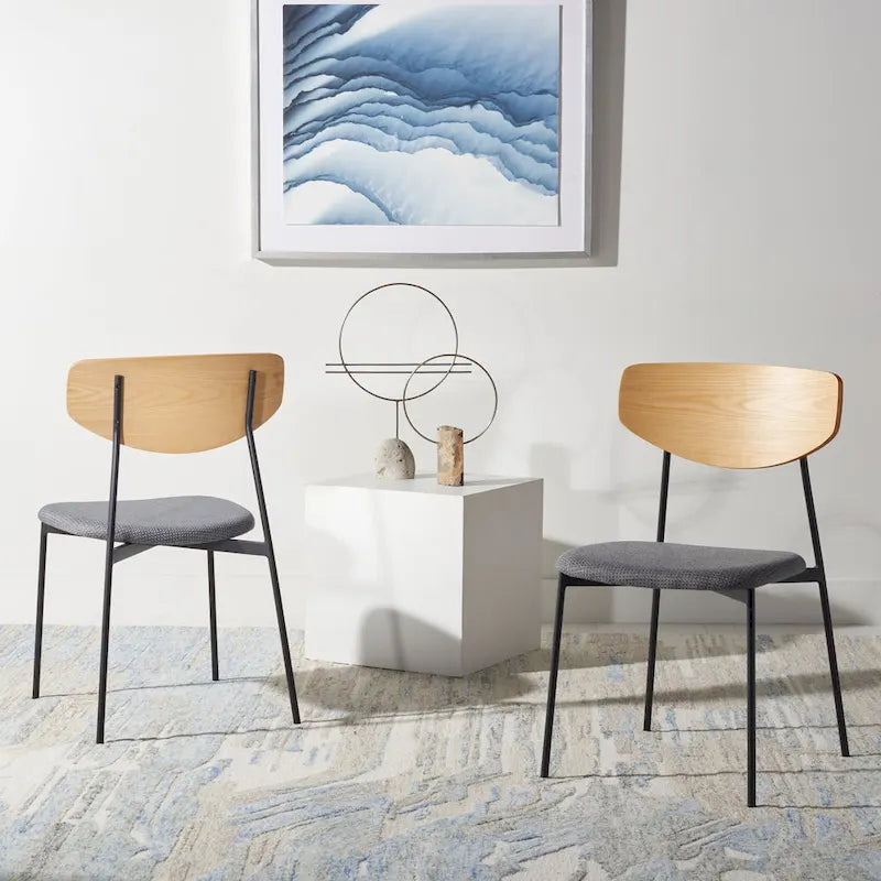 Chaise de salle à manger Mid-Century (Lot de 2) - 20Lx19Px33H