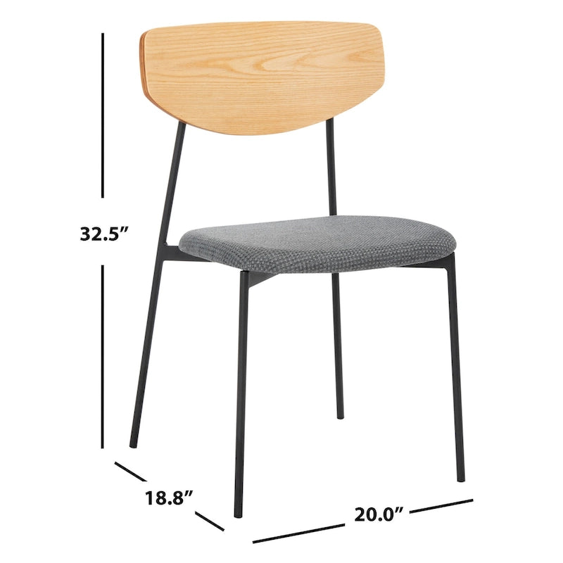 Chaise de salle à manger Mid-Century (Lot de 2) - 20Lx19Px33H