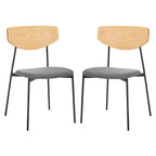 Chaise de salle à manger Mid-Century (Lot de 2) - 20Lx19Px33H