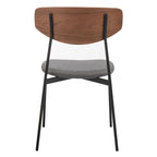 Chaise de salle à manger Mid-Century (Lot de 2) - 20Lx19Px33H