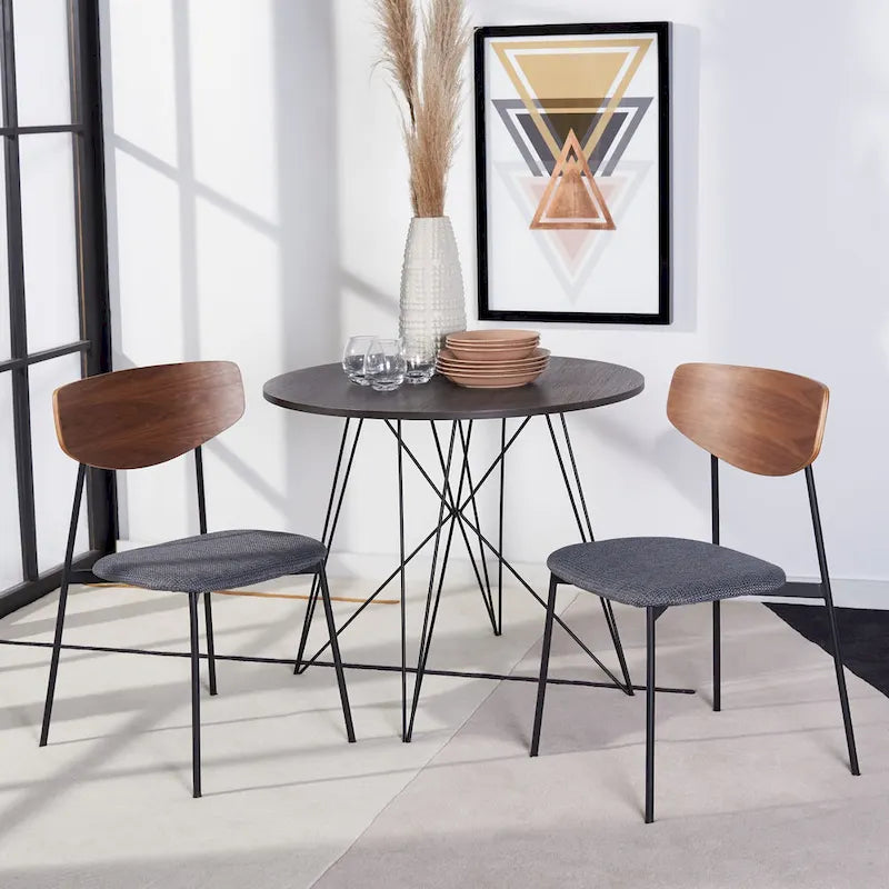 Chaise de salle à manger Mid-Century (Lot de 2) - 20Lx19Px33H