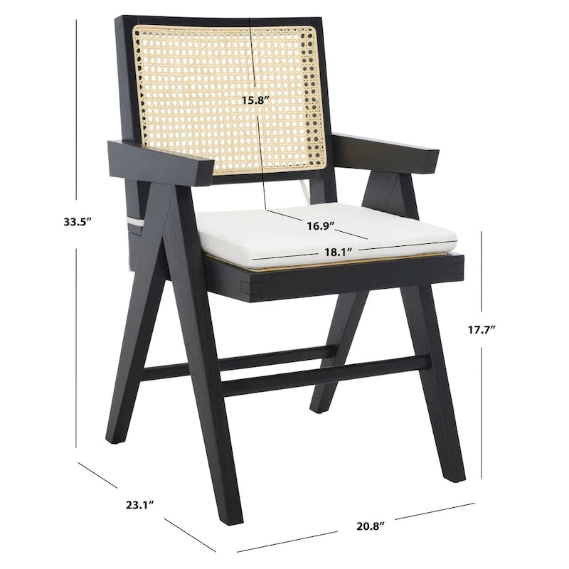 Fauteuil en rotin - 21Lx23Px34H
