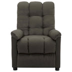 Fauteuil Inclinable Tissu Taupe - 29.1 x 38.9 x 40.1