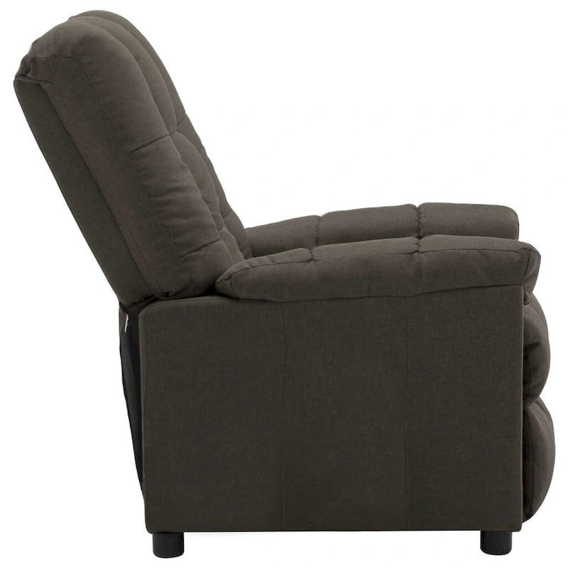 Fauteuil Inclinable Tissu Taupe - 29.1 x 38.9 x 40.1