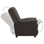 Fauteuil Inclinable Tissu Taupe - 29.1 x 38.9 x 40.1