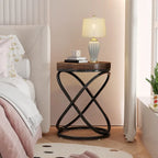 Table d'appoint ronde de 50 cm de diamètre pour salon