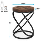 Table d'appoint ronde de 50 cm de diamètre pour salon