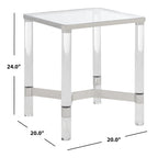 Table d'appoint en acrylique - 20L x 20P x 24H