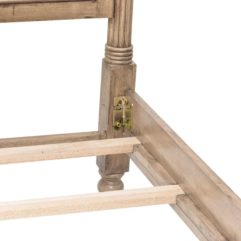Lit en bois massif