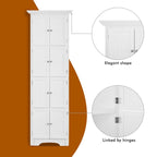 Meuble de rangement haut à 4 étagères pour salon, cuisine