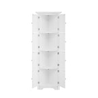 Meuble de rangement haut à 4 étagères pour salon, cuisine