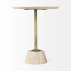 Table sur pied avec détails - 24 H x 20 L x 20 P