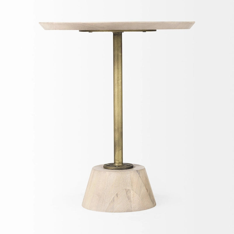 Table sur pied avec détails - 24 H x 20 L x 20 P