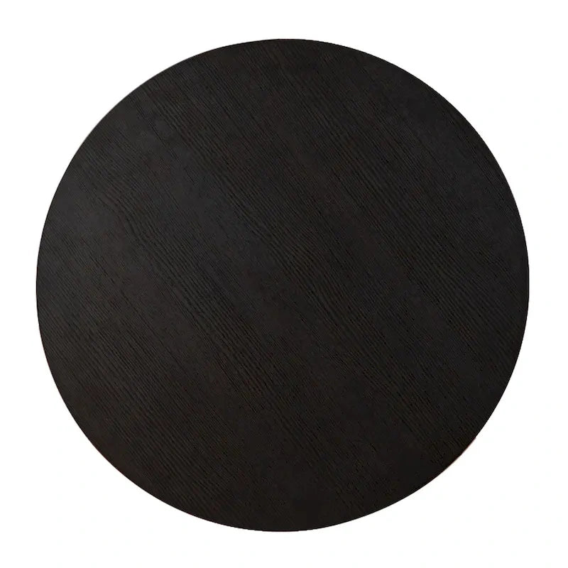 Table de bar ronde industrielle réglable avec plateau en bois et pivotante