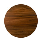 Table de bar ronde industrielle réglable avec plateau en bois et pivotante