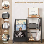 Meuble tourne-disque - 15,74P x 33,85L x 29,72H