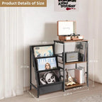 Meuble tourne-disque - 15,74P x 33,85L x 29,72H