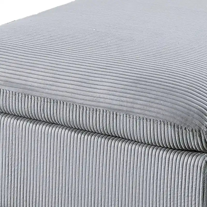 Canapé sectionnel modulaire 8 pièces en velours côtelé avec ottoman