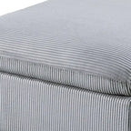Canapé sectionnel modulaire 8 pièces en velours côtelé avec ottoman