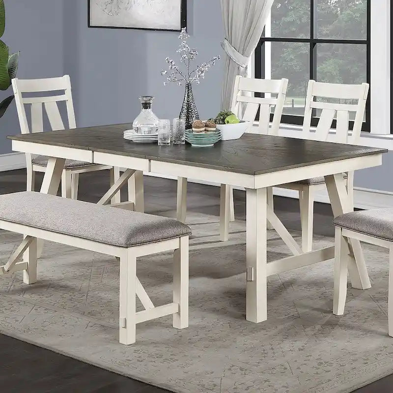 Table de salle à manger rectangulaire en bois