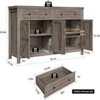 Buffet Vaisselier - 15.7P x 55.1L x 35.4H