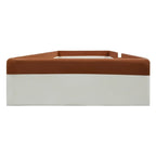 Fauteuil d'appoint contemporain en tissu avec coussin de dossier mobile